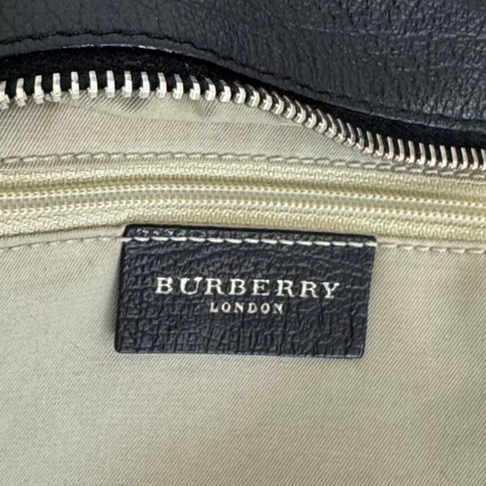 Burberry Horsebit Leather Shoulder Bag Baguette Black with Silver Hardware - Picture 15 of 16